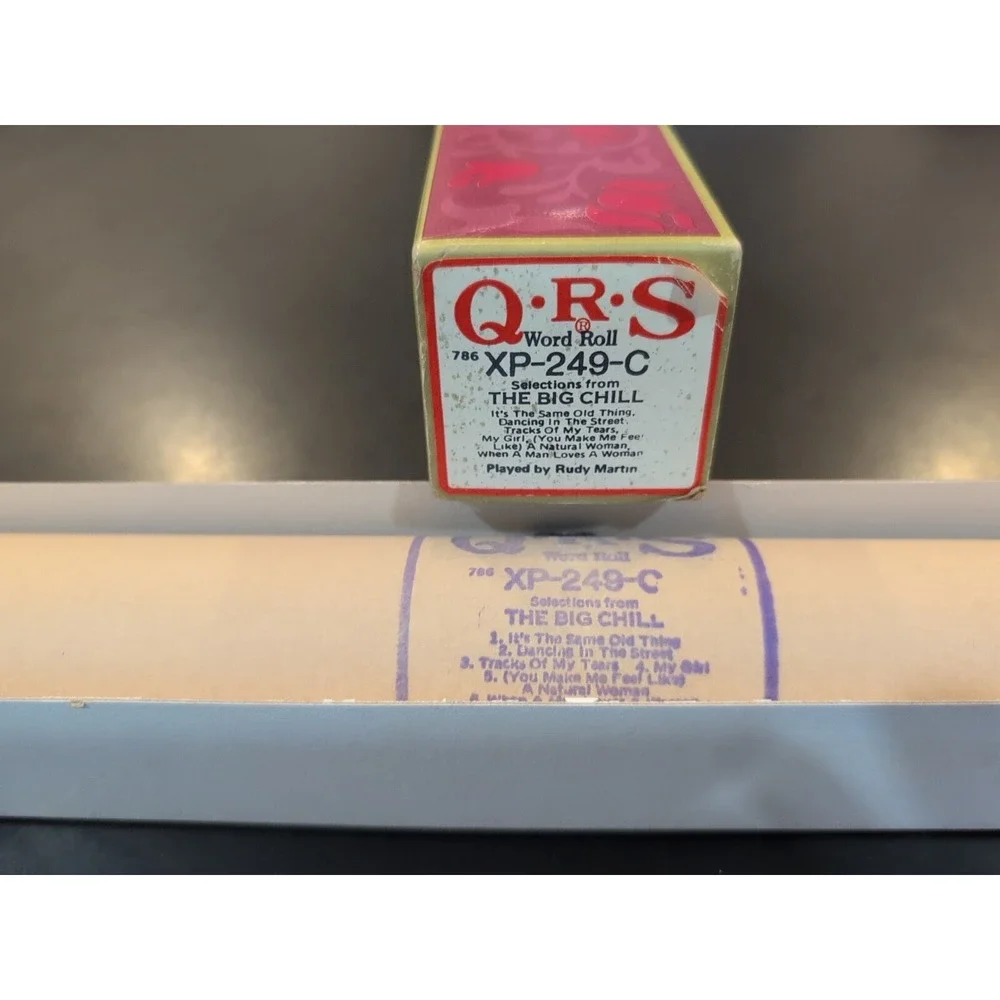 QRS Word Roll THE BIG CHILL XP-249-C Rudy Martin 6-Selections Player Piano Roll